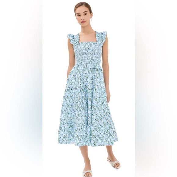 Hill House Ellie in Blue Basketweave Vine - Picture 2 of 6